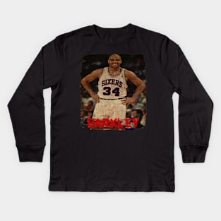 Charles Barkley Vintage Kids Long Sleeve T-Shirt